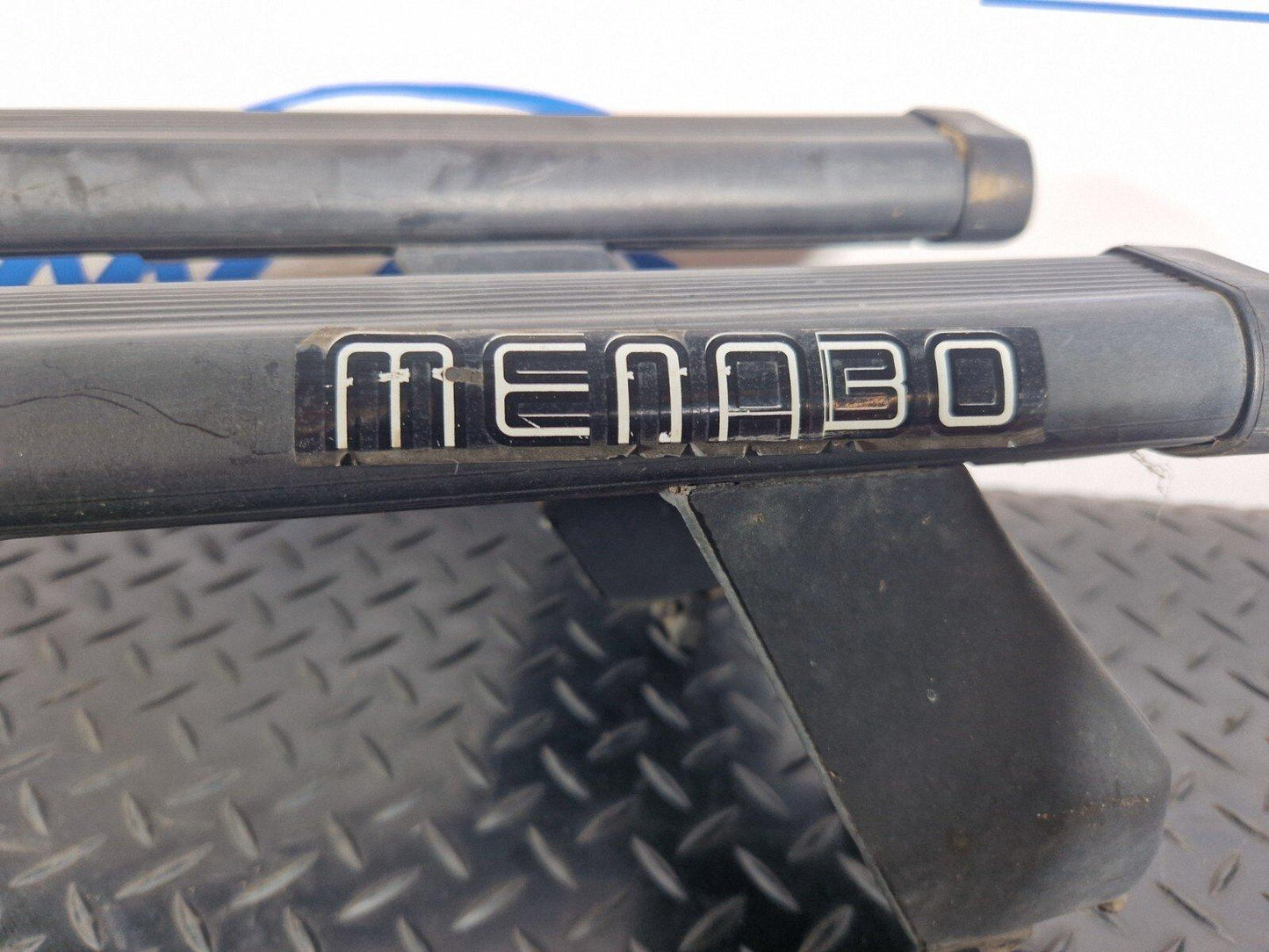 Menabo Black Steel Complete Roof Bar Set With Locks FE1336040329