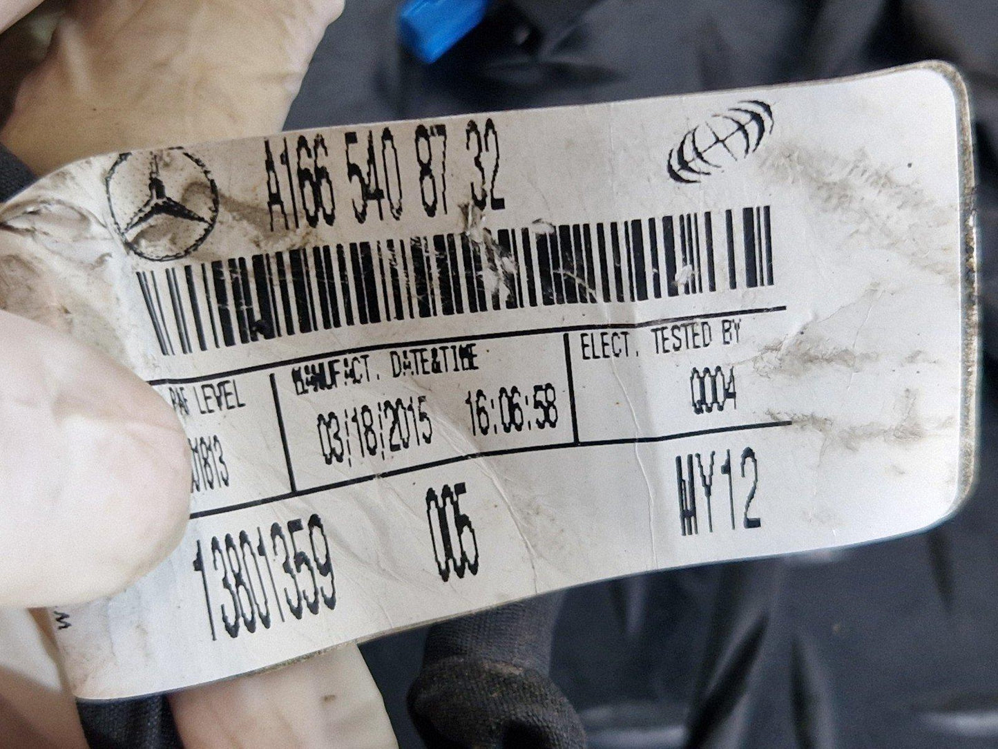 11-19 MERCEDES BENZ ML W166 FRONT SENSOR WIRING LOOM HARNESS CABLE A1665408732