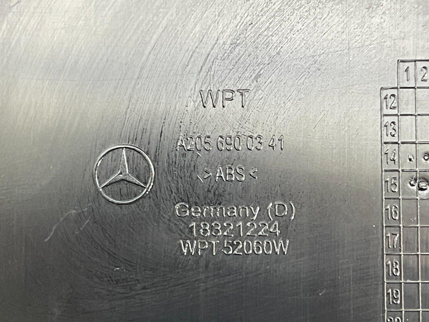 14-21 MERCEDES BENZ C300h W205 BOOT LID LATCH COVER PANEL A2056900341