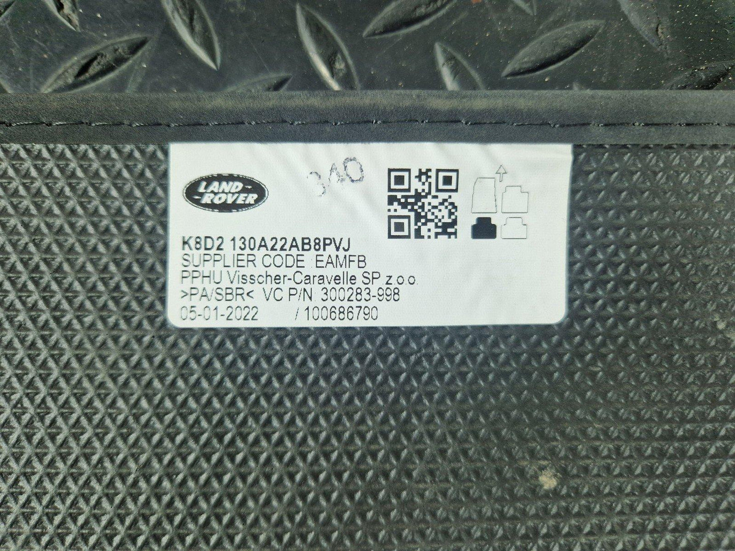 19-ON RANGE ROVER EVOQUE L551 FLOOR MAT CARPET COVER SET X4 K8D2130A22AB8PVJ