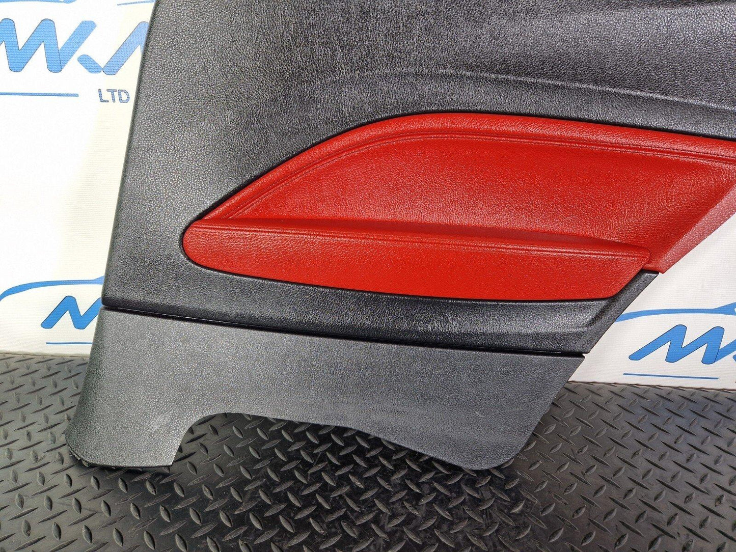 14-16 BMW 2 SERIES F22 OEM REAR RIGHT DRIVER HALF RED DOOR CARD PANEL 7311484
