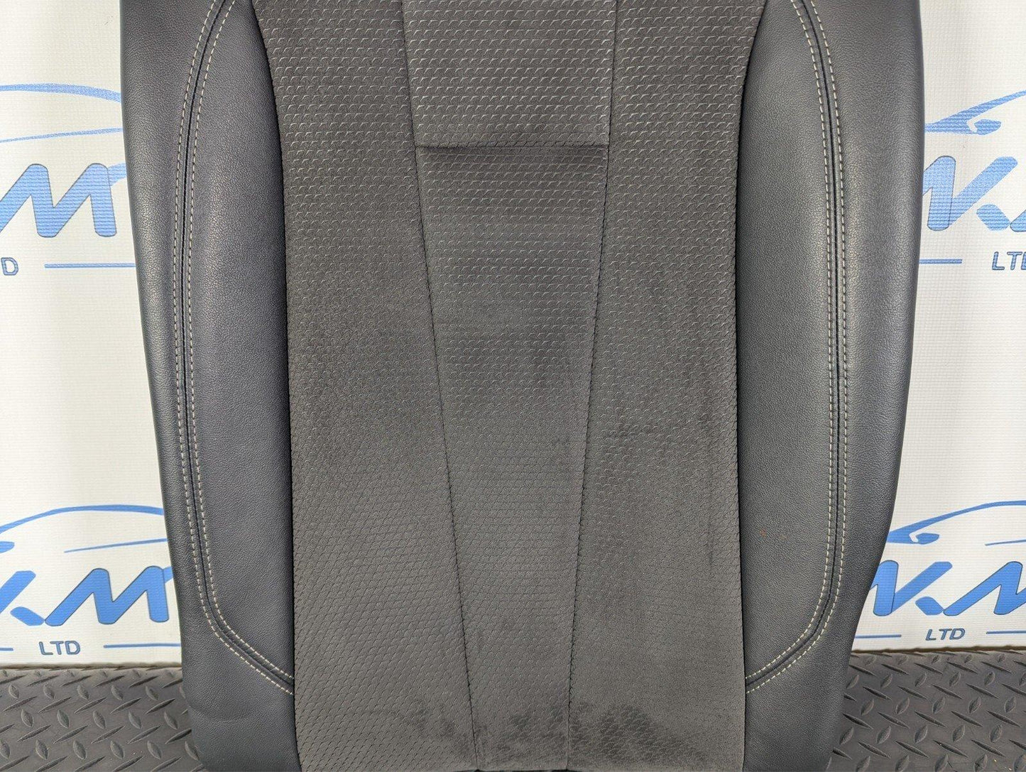 16-19 AUDI A4 B9 S-LINE OEM REAR LEFT N/S HALF BLACK HALF LEATHER SEAT BACKREST