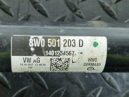 16-19 AUDI A4 B9 GENUINE OEM REAR DRIVESHAFT FITS LEFT & RIGHT 8W0501203D