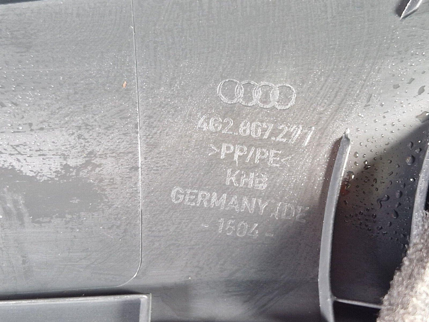 12-18 AUDI A6 C7 FRONT LEFT INTERIOR A PILLAR SILL TRIM PANEL 4G2867271