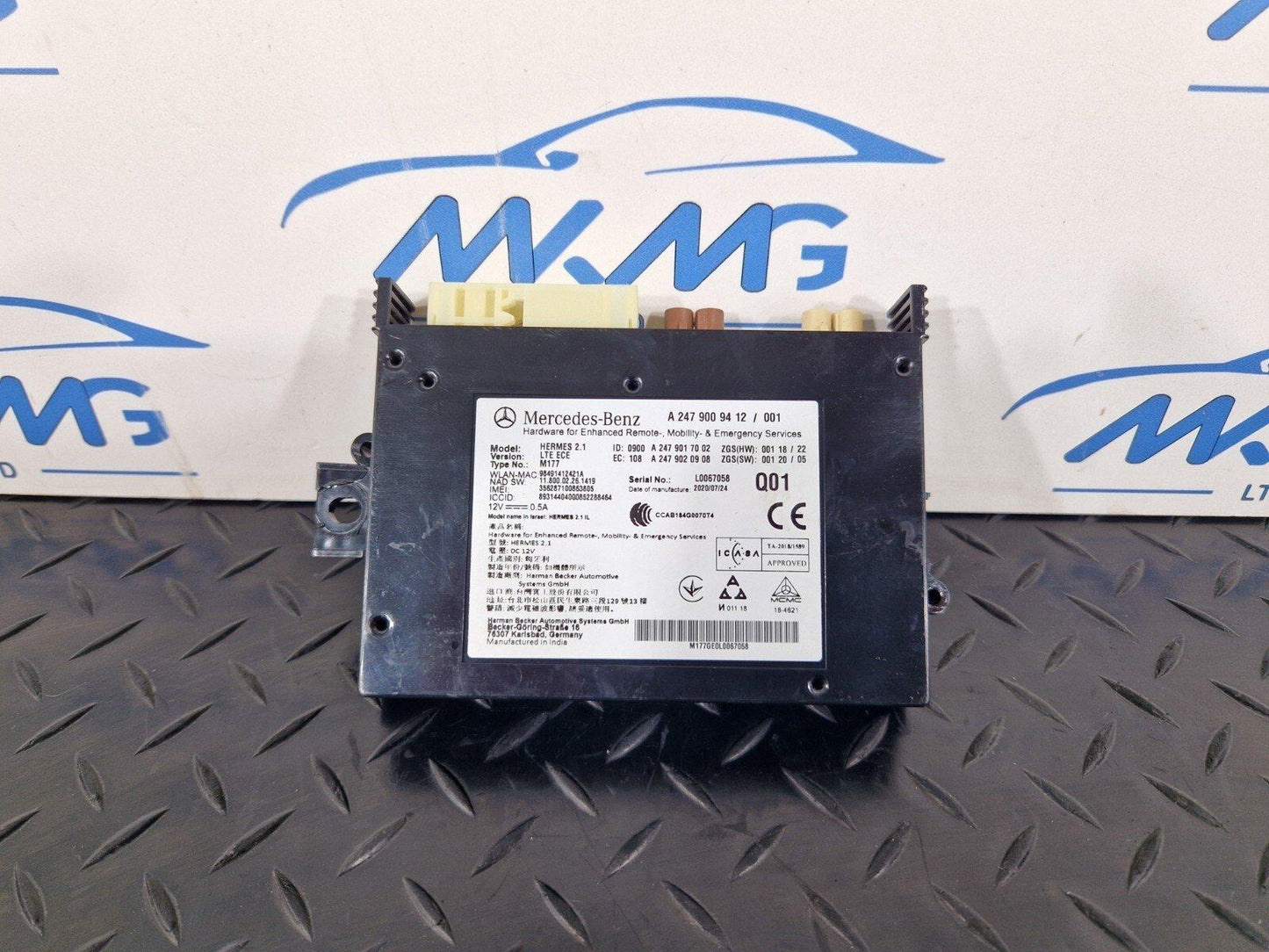 19-ON MERCEDES BENZ CLA C118 BLUETOOTH CONTROL MODULE ECU A2479009412