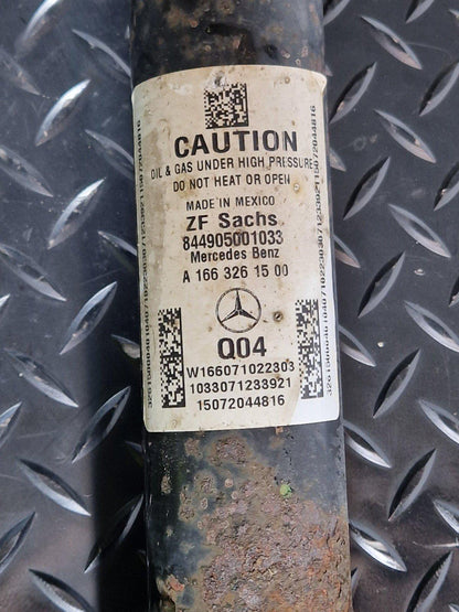 11-19 MERCEDES BENZ ML W166 REAR LEFT & RIGHT SHOCK ABSORBER A1663261500