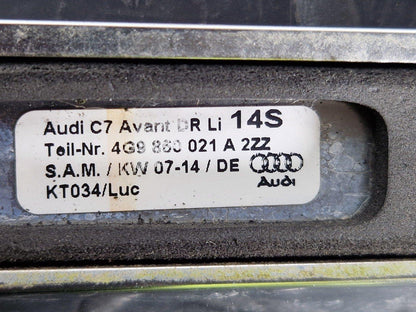 12-18 AUDI A6 C7 GENUINE AVANT PASSENGER LEFT SIDE CHROME ROOF RAIL 4G9860021A