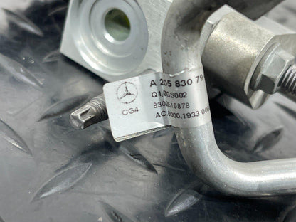 14-21 MERCEDES C300h W205 AIR CON OFF VALVE & PUMP LINE A2058307401 A2058307901