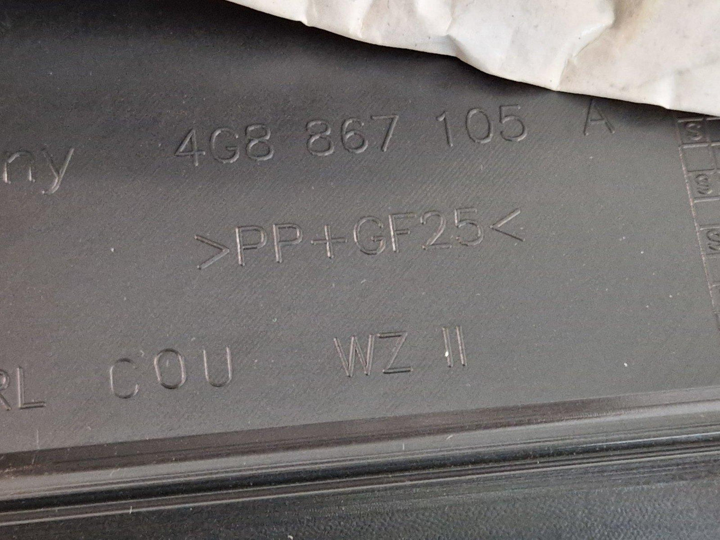 2014 AUDI A7 GENUINE FRONT LEFT PASSENGER SIDE DOOR CARD PANEL 4G8837019A