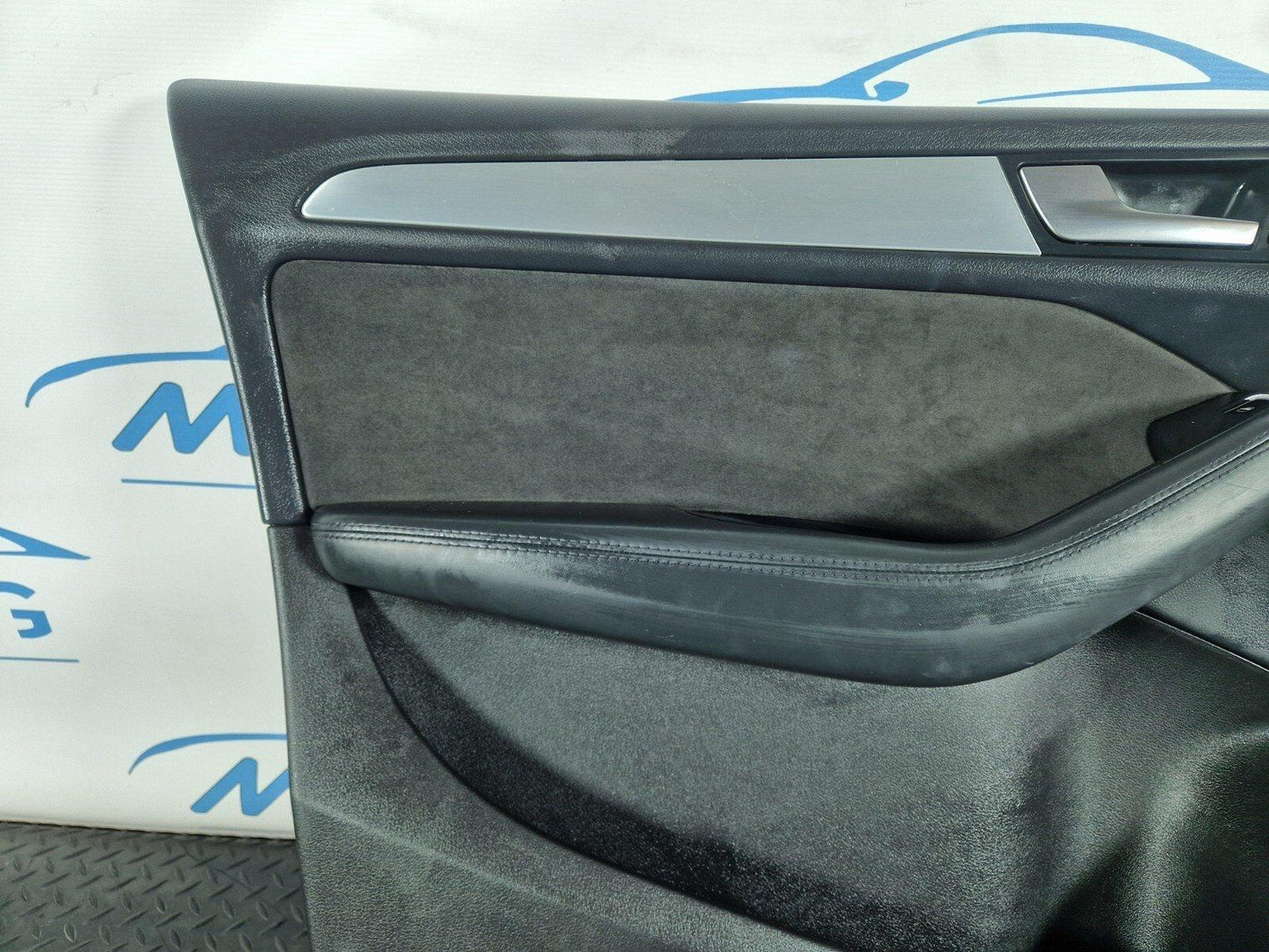 12-17 AUDI Q5 8R OEM FRONT LEFT N/S DOOR CARD PANEL ALCANTARA TRIM 4G2867103B