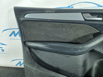 12-17 AUDI Q5 8R OEM FRONT LEFT N/S DOOR CARD PANEL ALCANTARA TRIM 4G2867103B