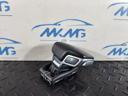 16-20 AUDI Q7 4M GEAR SELECTOR KNOB SHIFTER LEVER LEATHER 4M2713140F 4M2713139F
