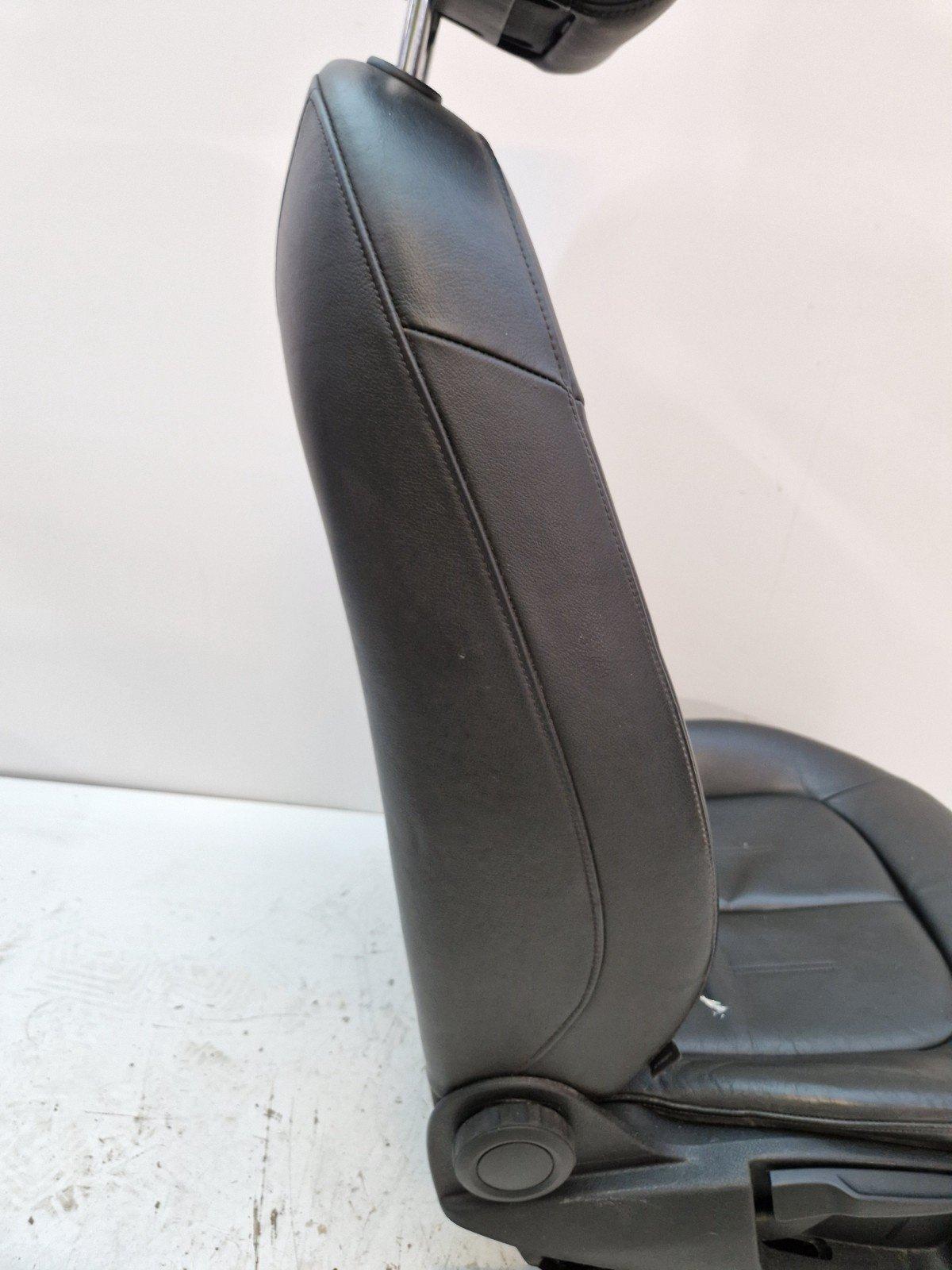 12-18 AUDI A6 C7 FRONT RIGHT DRIVER O/S BLACK LEATHER SEAT