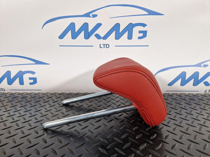 12-18 BMW 4 SERIES F36 LCI REAR LEFT/RIGHT SIDE SEAT RED LEATHER HEADREST