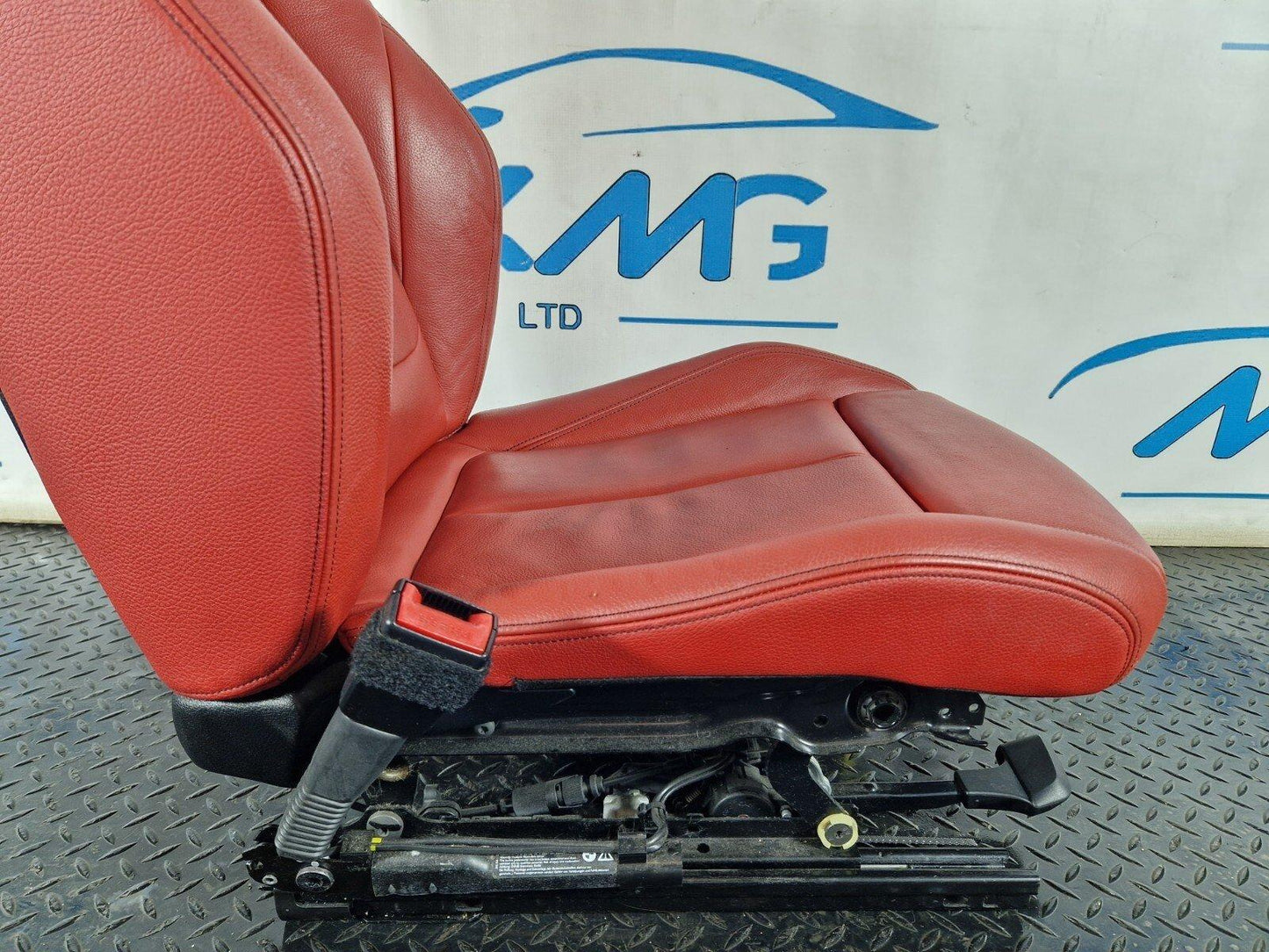 14-16 BMW 2 SERIES F22 GENUINE FRONT LEFT PASSENGER RED SEAT 7243564 9216468