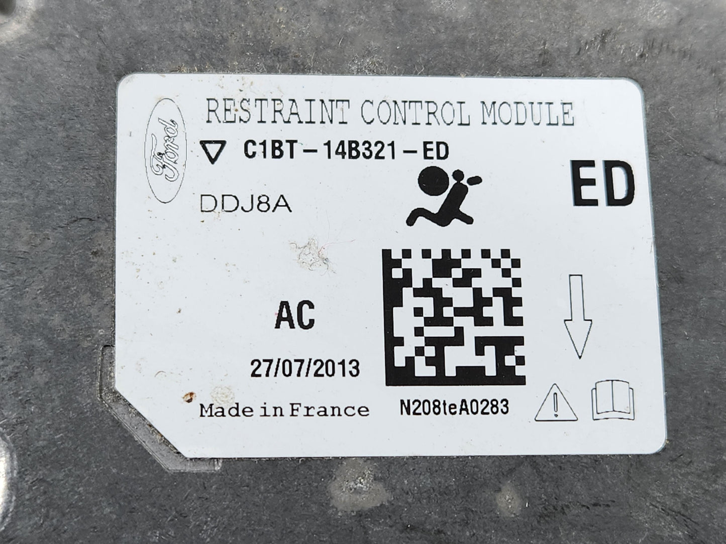 Ford Fiesta MK6 AIRBAG CONTROL MODULE C1BT-14B321-ED