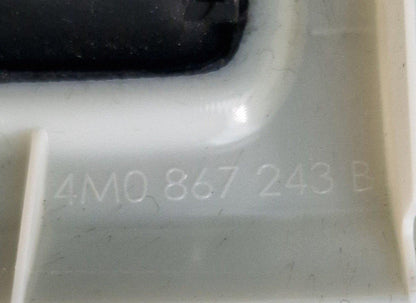 16-20 AUDI Q7 4M GENUINE LEFT N/S B PILAR UPPER TRIM COVER IN BLACK 4M0867234B