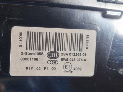 16-19 AUDI A4 B9 SALOON REAR RIGHT O/S/R INNER TAILGATE LIGHT 8W5945076A
