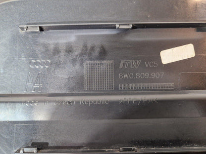 16-19 AUDI A4 B9 GENUINE FUEL DOOR IN GREY 8W0809907 LX7L