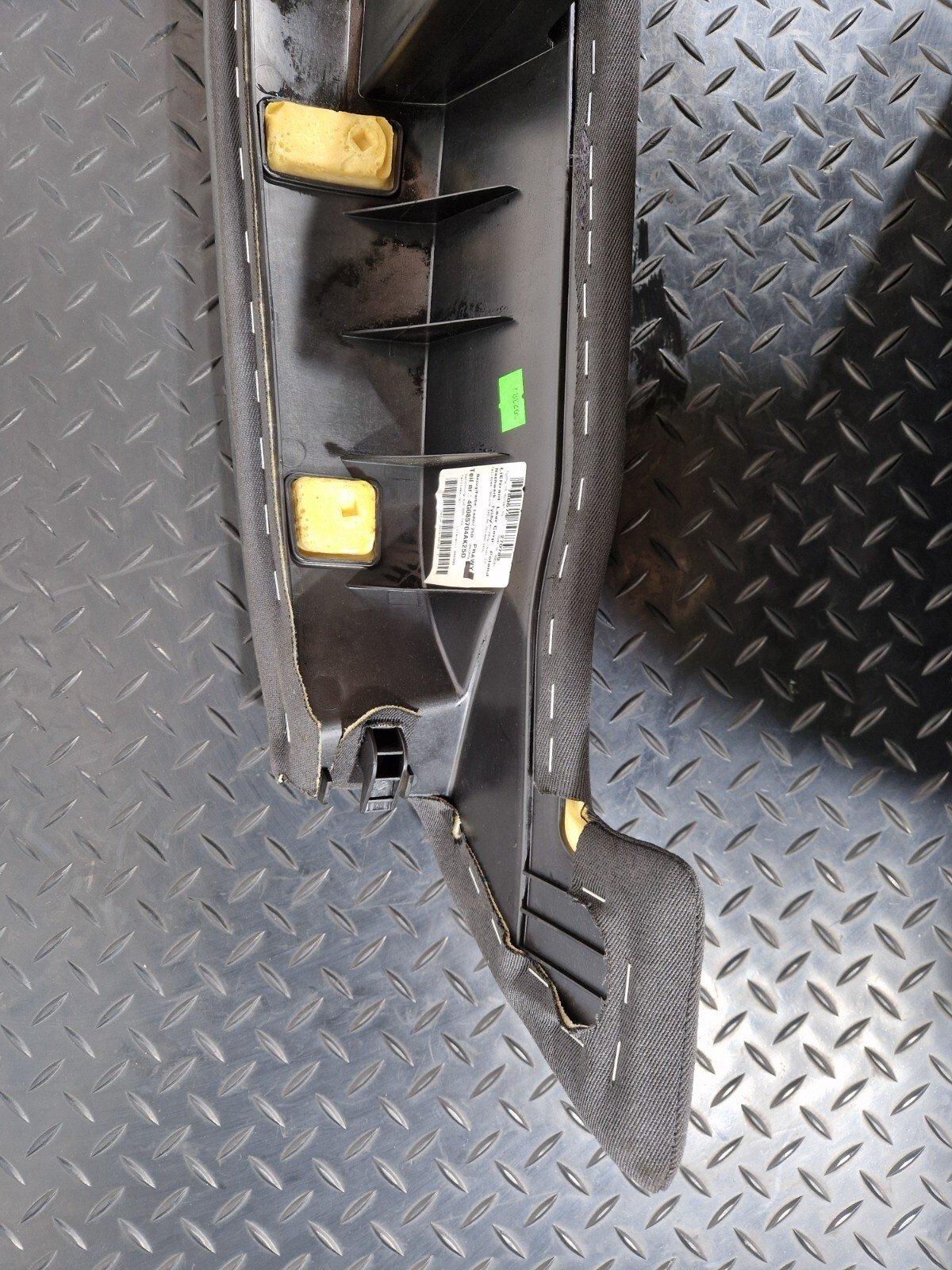 12-18 AUDI A6 C7 REAR SEAT BOLSTER DRIVER SIDE RIGHT 4G085704A