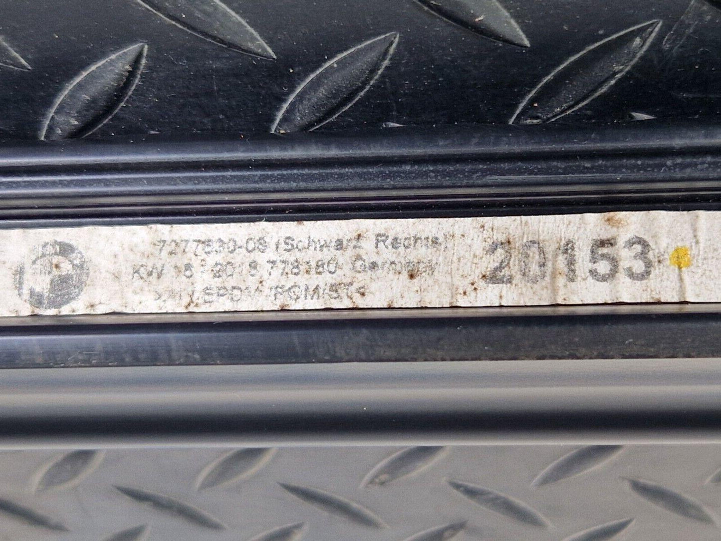 12-18 BMW 3 SERIES F30 F31 LCI BLACK ROOF RAIL RIGHT SIDE 7277630