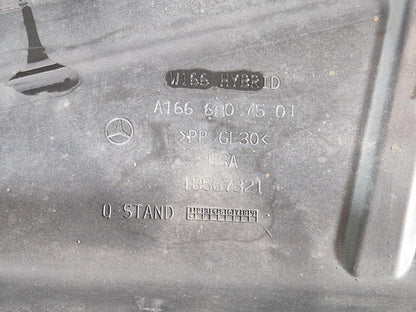 11-19 MERCEDES BENZ ML W166 REAR LEFT UNDERTRAY SPLASH GUARD A1666807501