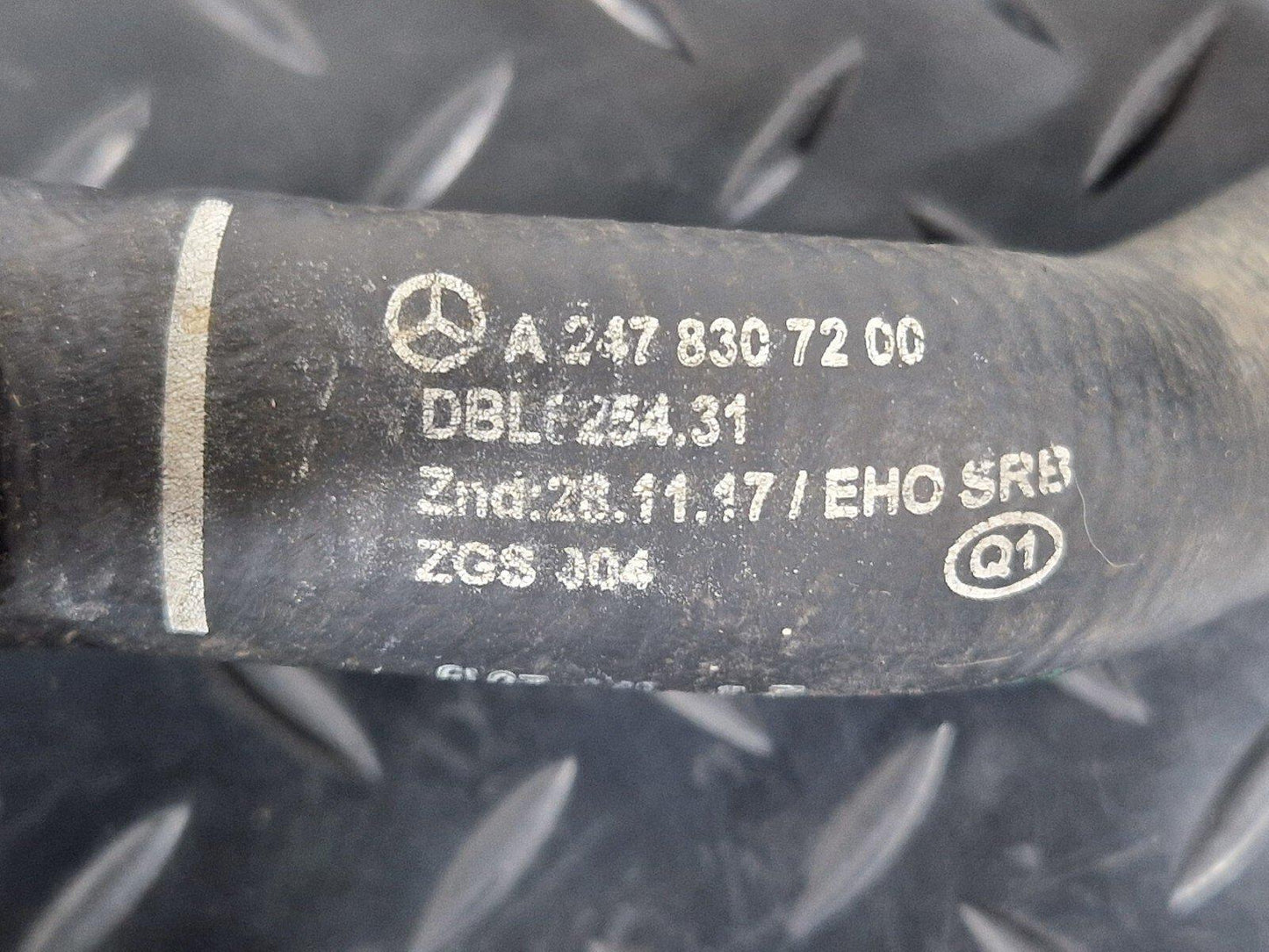 19-ON MERCEDES BENZ B CLASS W247 HEAT EXCHANGER COOLANT RETURN PIPE A2478307200