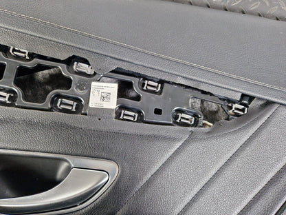 14-21 MERCEDES BENZ C300h W205 REAR DRIVER SIDE DOOR CARD PANEL A2057300694