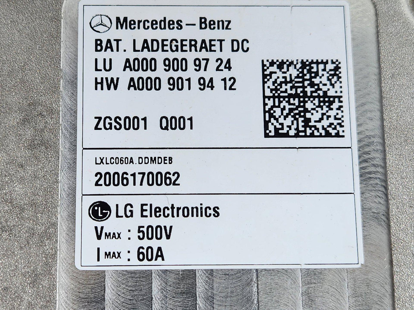 Mercedes-Benz A-Class W177 Genuine Battery Control Unit A0009009724