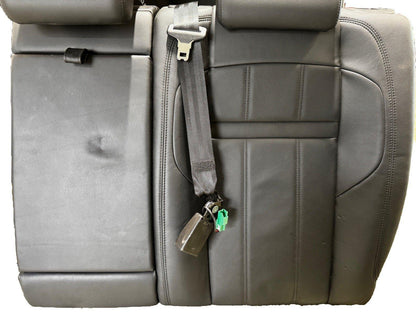 19-ON RANGE ROVER EVOQUE L551 REAR LEFT & CENTER SEAT BACK REST BLACK LEATHER