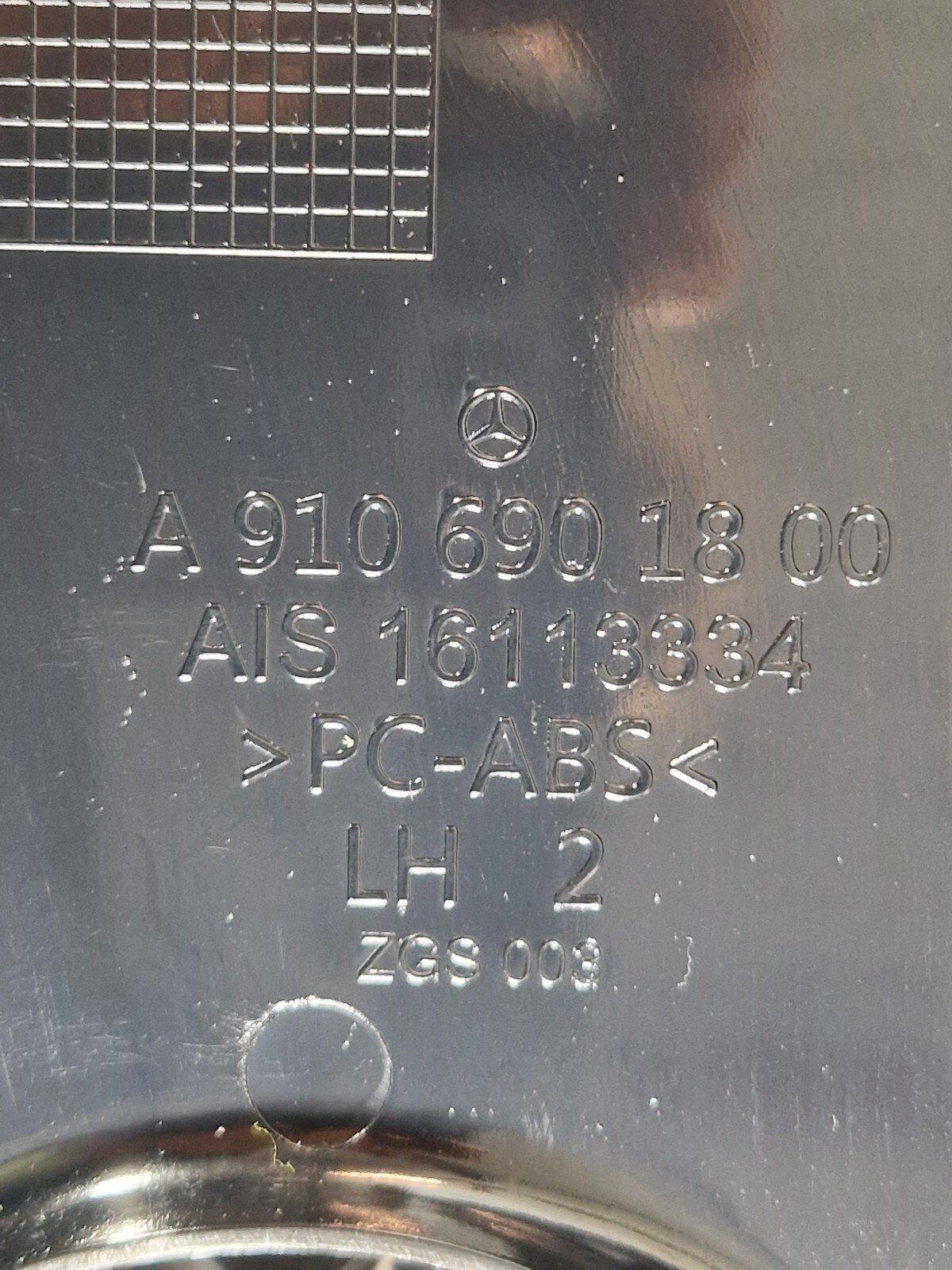 18-ON MERCEDES BENZ SPRINTER W907 LEFT SIDE B PILLAR TRIM COVER A9076903200