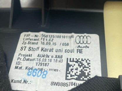 16-19 AUDI A4 B9 SALOON 1.4 TFSI REAR RIGHT DRIVER SIDE BOLSTER  8W0885704