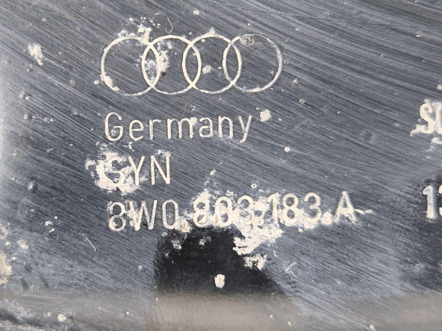 16-19 AUDI A4 B9 OEM MUFFLER MOUNT BRACKET PLATE 8W0803183A