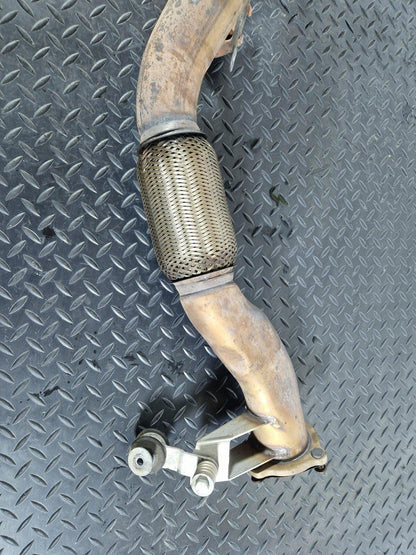 15-18 AUDI A7 4G GENUINE OEM FRONT EXHAUST PIPE 4G0253350H