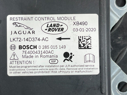 2019-ON LAND ROVER DISCOVERY L550 RESTRAINT DIAGNOSTICS MODULE UNIT LK7214D374AC