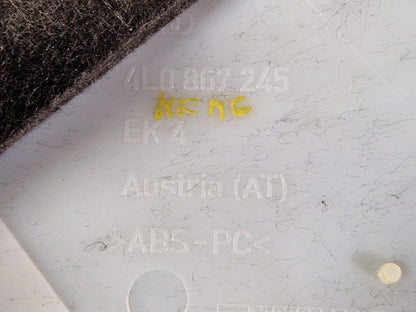 10-15 AUDI Q7 4L GENUINE OEM REAR LEFT PILLAR TRIM 4L0867245