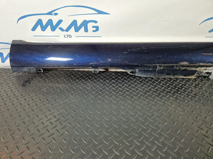 10-17 AUDI A8 4H RIGHT O/S LOWER SILL SKIRT COVER TRIM IN BLUE 4H0853860D