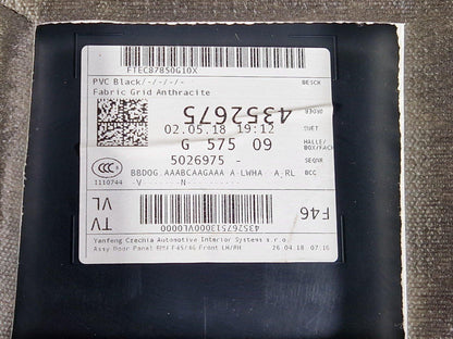 14-21 BMW 2 SERIES GRAN TOURER F45 F46 GENUINE FRONT LEFT NSF DOOR CARD PANEL