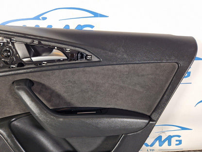 12-18 AUDI A6 C7 REAR RIGHT SIDE DOOR PANEL CARD 4G0867306A 4G0867222A