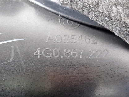 12-18 AUDI A6 C7 REAR RIGHT SIDE DOOR PANEL CARD 4G0867306A 4G0867222A
