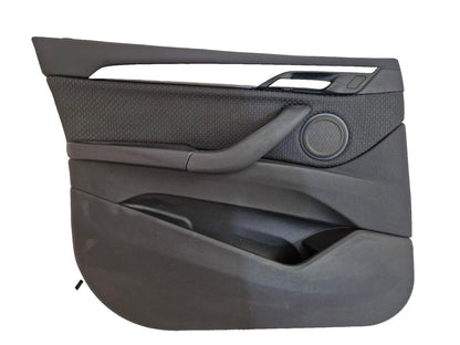 16-22 BMW X1 F48 FRONT PASSENGER SIDE DOOR CARD PANEL IN BLACK