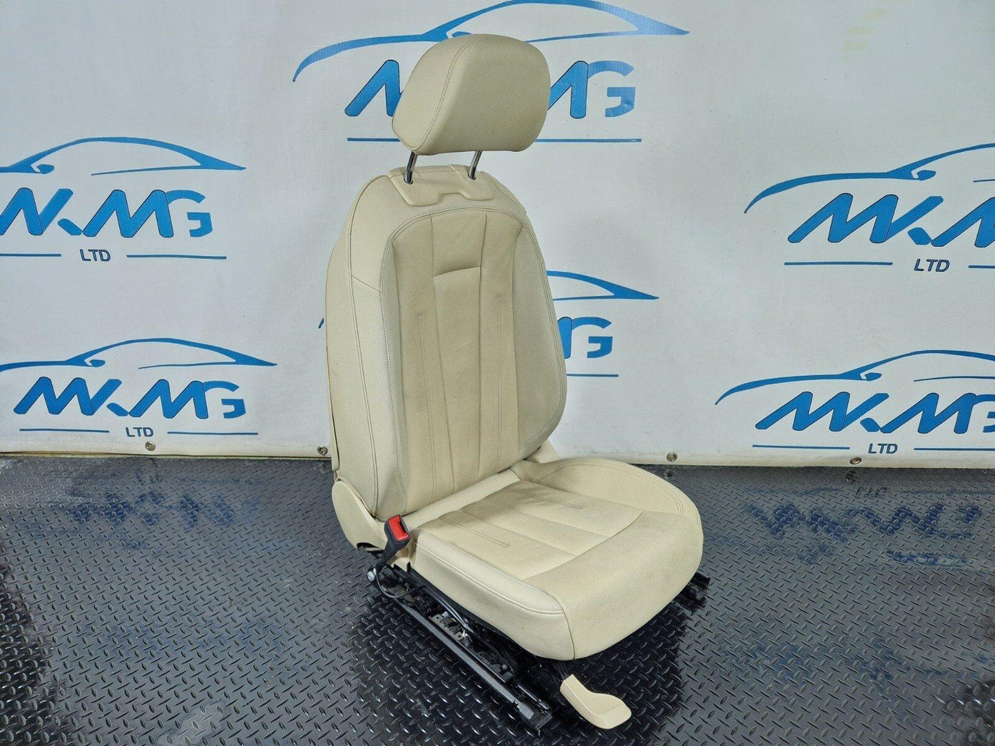 16-24 AUDI A5 F5 COUPE FRONT PASSENGER WHITE LEATHER SEAT