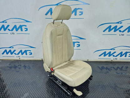 16-24 AUDI A5 F5 COUPE FRONT PASSENGER WHITE LEATHER SEAT
