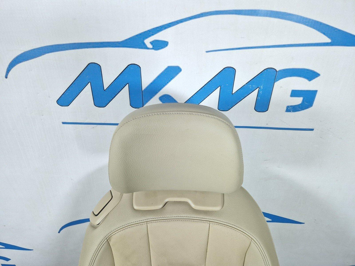 16-24 AUDI A5 F5 COUPE FRONT DRIVER WHITE LEATHER SEAT