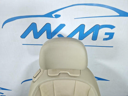 16-24 AUDI A5 F5 COUPE FRONT DRIVER WHITE LEATHER SEAT