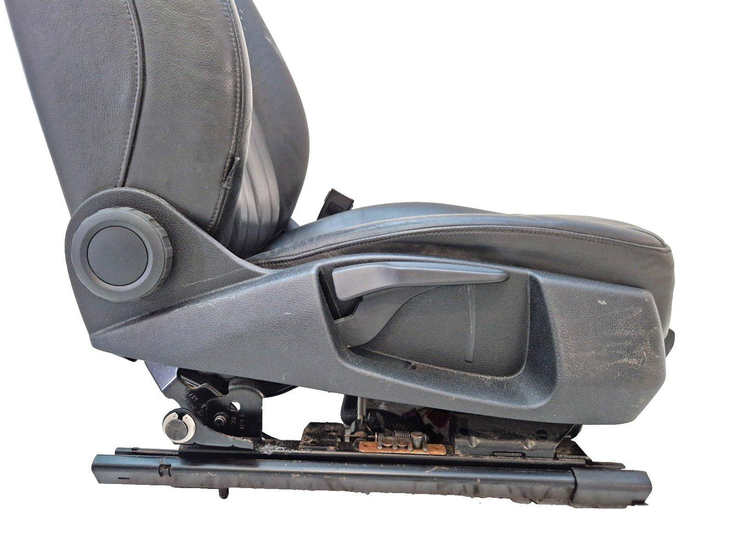 12-18 AUDI A6 C7 FRONT RIGHT DRIVER O/S BLACK LEATHER SEAT