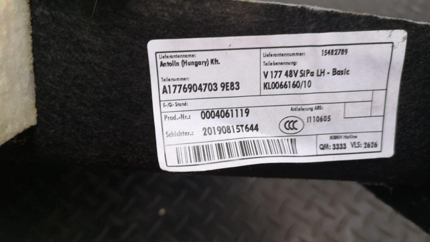 MERCEDES A-CLASS AMG V177 SALOON REAR LEFT SIDE TRUNK TRIM COVER A1776904703