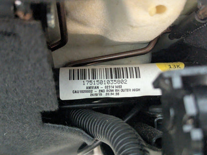 16-20 AUDI Q7 4M S-LINE GENUINE 2ND ROW RIGHT O/S HALF LEATHER SEAT