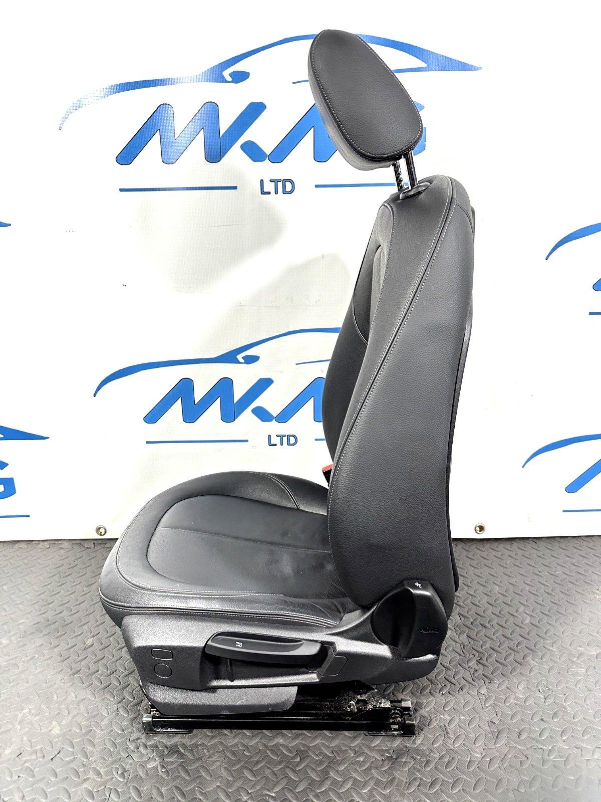 16-22 BMW X1 F48 GENUINE FRONT LEFT PASSENGER SIDE BLACK LEATHER SEAT (HEATED)