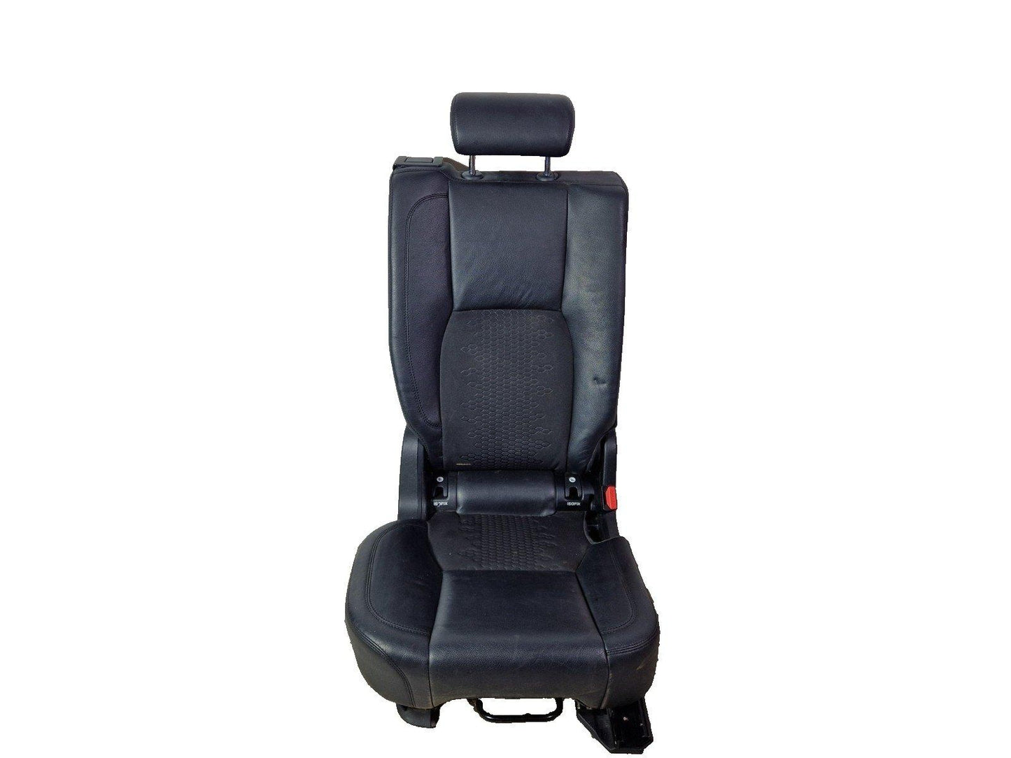 14-19 LAND ROVER L550 DISCOVERY 2ND ROW RIGHT O/S SIDE BLACK LEATHER SEAT